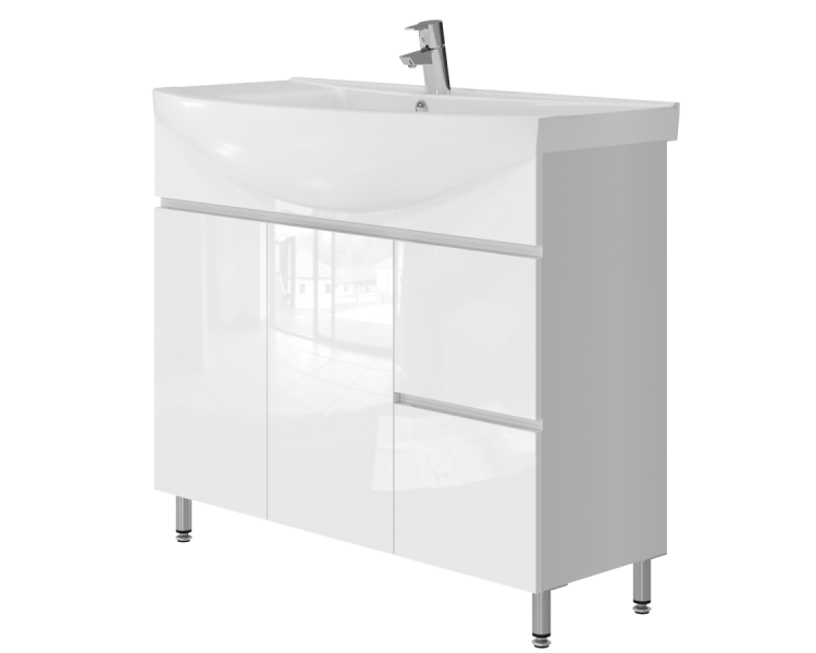 Тумба у ванну підлогова Juventa Monika M4-95 біла