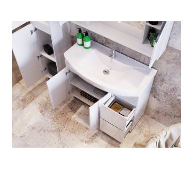 Тумба в ванную напольная Juventa Monika M4-95 белая