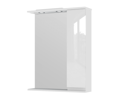 Зеркало со шкафом Juventa Monika MMC2-65 правое белое