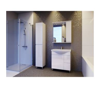 Зеркало со шкафом Juventa Monika MMC2-65 правое белое