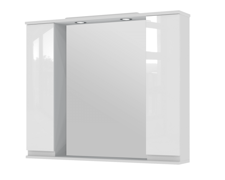 Зеркало со шкафом Juventa Monika MCC3-100 белое