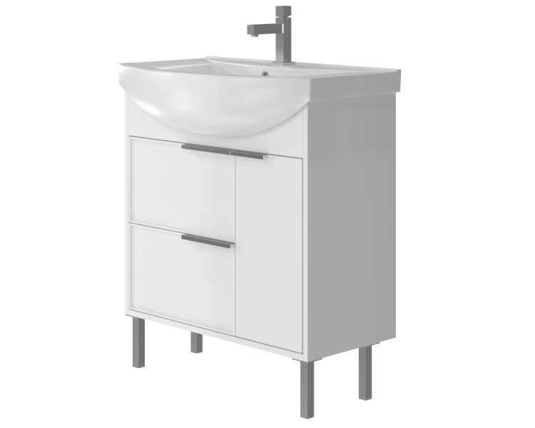 Тумба у ванну підлогова Juventa Sofia Sf-75 біла