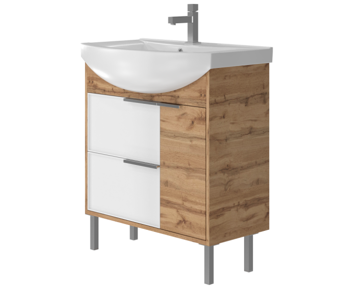 Тумба у ванну підлогова Juventa Sofia Sf-75 дуб вотан