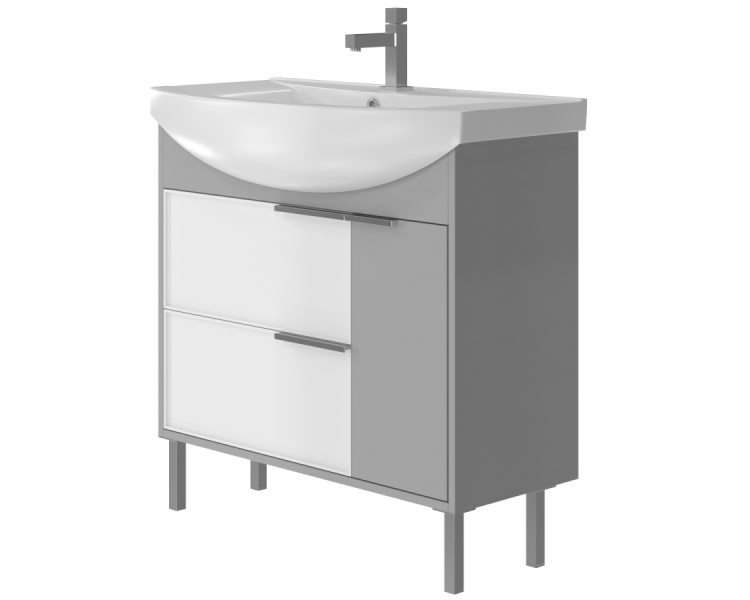 Тумба в ванную напольная Juventa Sofia Sf-85 серая