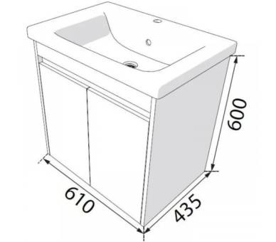 Тумба в ванную подвесная Juventa Classic Ci-65 дуб