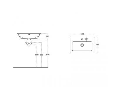 Тумба в ванную напольная Juventa Lemgo Lm-60 белая