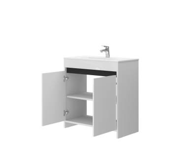 Тумба в ванную напольная Juventa Lemgo Lm-80 белая