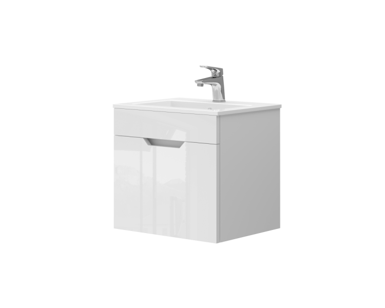 Тумба в ванную подвесная Juventa Stefania St1-50 белая