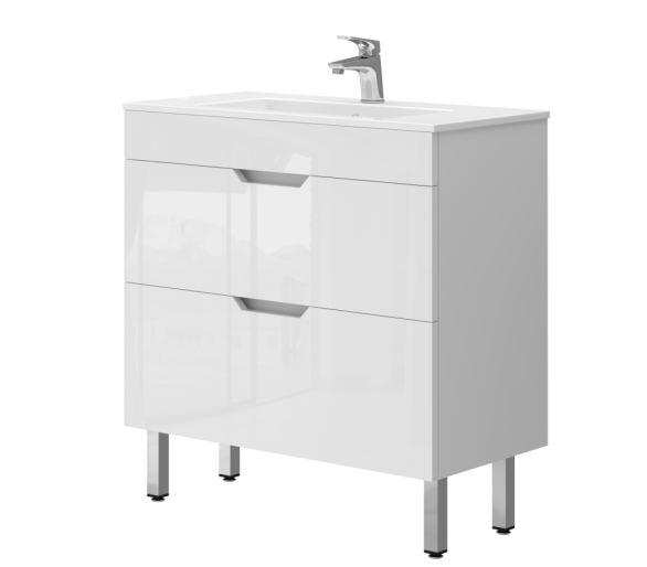 Тумба в ванную универсальная Juventa Stefania St2-80 белая