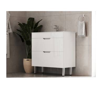 Тумба в ванную универсальная Juventa Stefania St2-80 белая