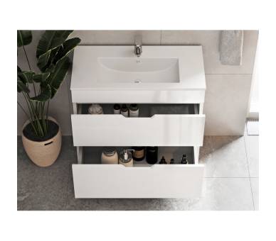 Тумба в ванную универсальная Juventa Stefania St2-80 белая