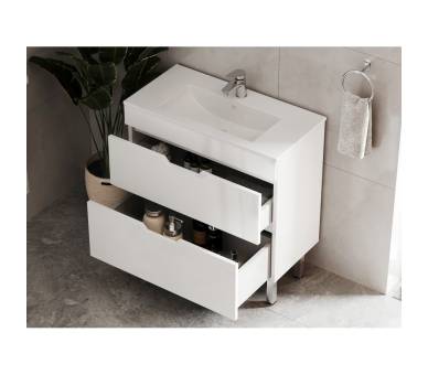 Тумба в ванную универсальная Juventa Stefania St2-80 белая