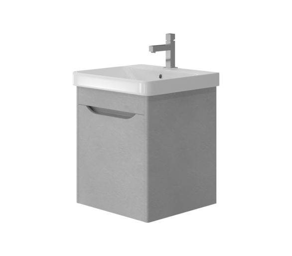 Тумба в ванную подвесная Juventa Livorno Lvr-50 структурный серый