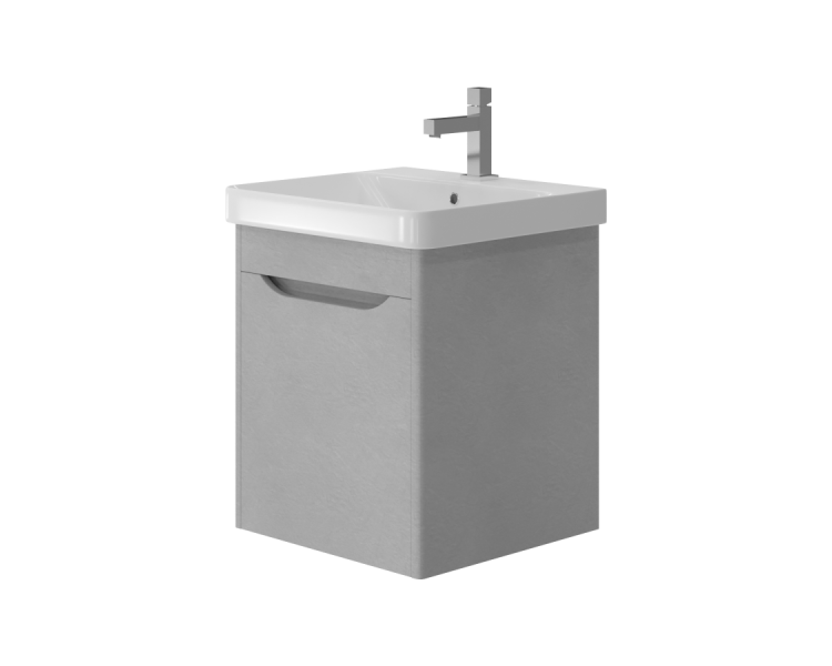 Тумба в ванную подвесная Juventa Livorno Lvr-50 структурный серый