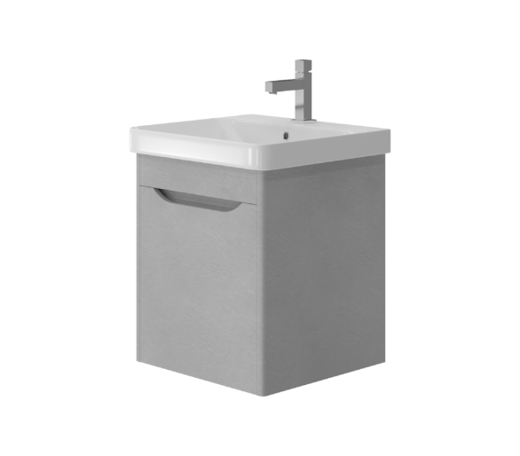 Тумба у ванну підвісна Juventa Livorno Lvr-55 структурний сірий