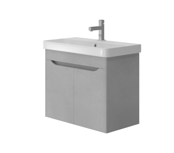 Тумба в ванную подвесная Juventa Livorno Lvr-70 структурный серый