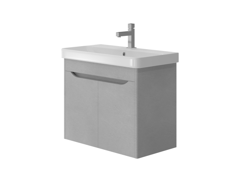 Тумба у ванну підвісна Juventa Livorno Lvr-70 структурний сірий