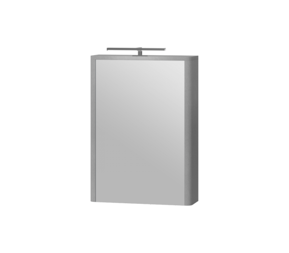 Зеркальный шкаф Juventa Livorno LvrMC-50 структурный серый