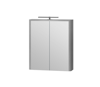 Дзеркальна шафа Juventa Livorno LvrMC-60 структурний сірий