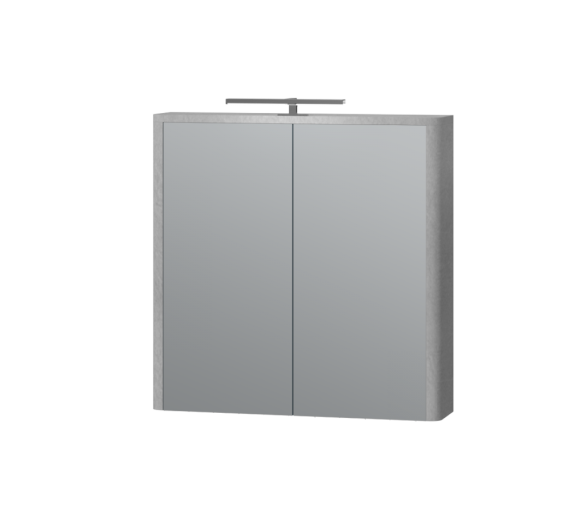 Дзеркальна шафа Juventa Livorno LvrMC-70 структурний сірий