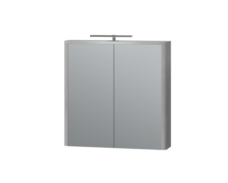 Зеркальный шкаф Juventa Livorno LvrMC-70 структурный серый