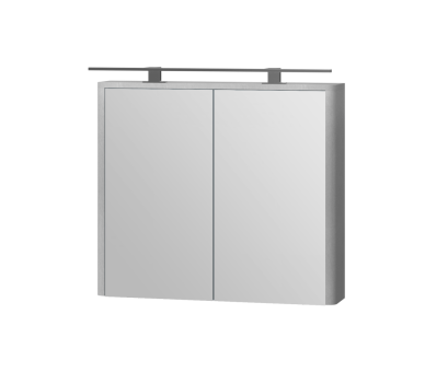 Дзеркальна шафа Juventa Livorno LvrMC-80 структурний сірий