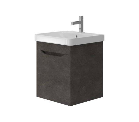 Тумба в ванную подвесная Juventa Livorno Lvr-50 структурный камень