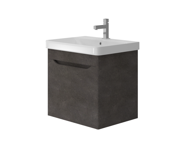 Тумба в ванную подвесная Juventa Livorno Lvr-60 структурный камень