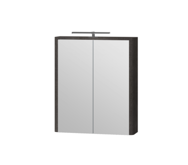 Зеркальный шкаф Juventa Livorno LvrMC-60 структурный камень