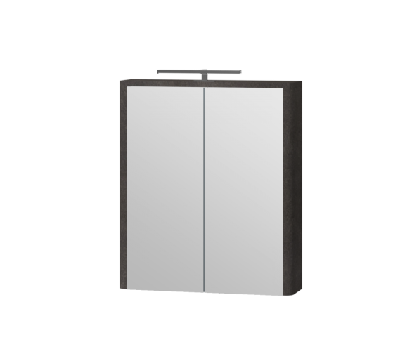 Дзеркальна шафа Juventa Livorno LvrMC-60 структурний камінь