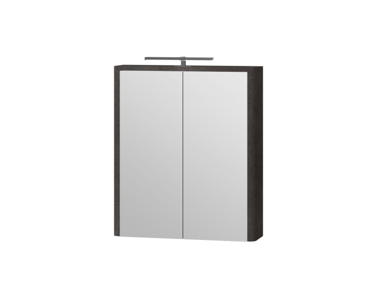 Дзеркальна шафа Juventa Livorno LvrMC-60 структурний камінь