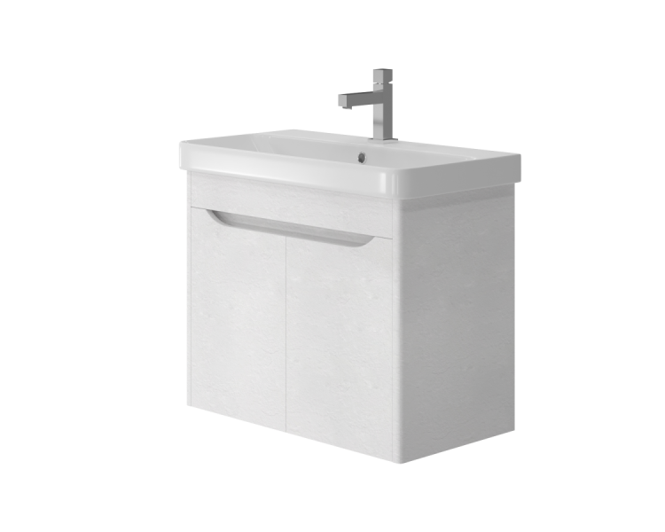Тумба в ванную подвесная Juventa Livorno Lvr-70 структурный белый