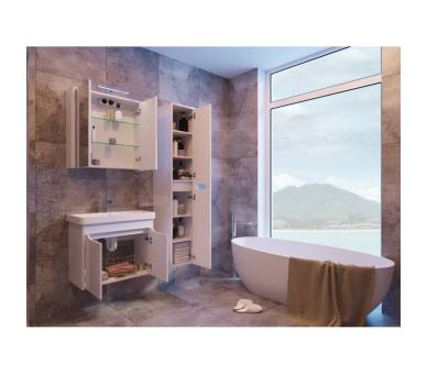 Тумба в ванную подвесная Juventa Livorno Lvr-70 структурный белый