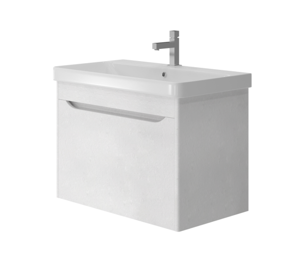 Тумба в ванную подвесная Juventa Livorno Lvr-80 структурный белый