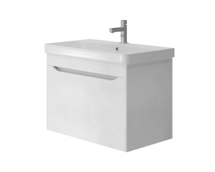 Тумба в ванную подвесная Juventa Livorno Lvr-80 структурный белый