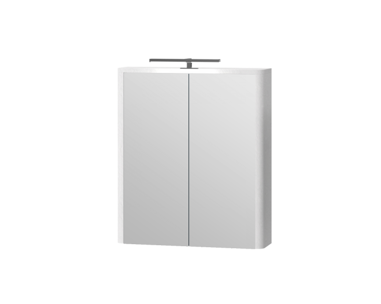 Дзеркальна шафа Juventa Livorno LvrMC-60 структурний білий