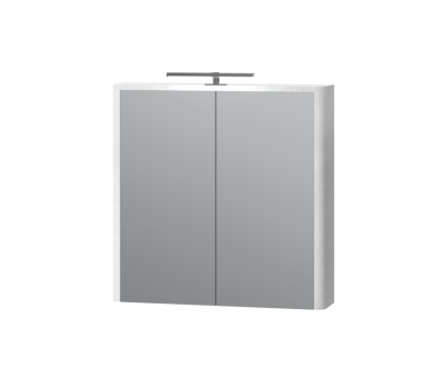 Зеркальный шкаф Juventa Livorno LvrMC-70 структурный белый