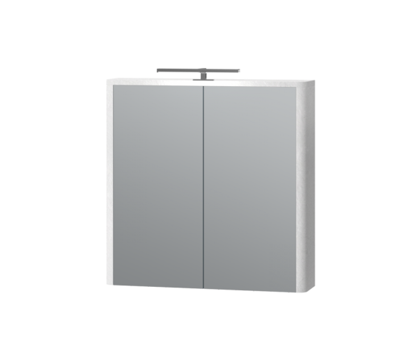 Зеркальный шкаф Juventa Livorno LvrMC-70 структурный белый