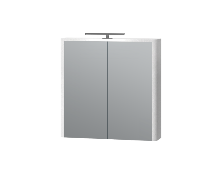 Дзеркальна шафа Juventa Livorno LvrMC-70 структурний білий