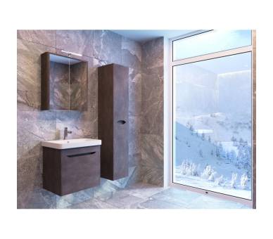 Зеркальный шкаф Juventa Livorno LvrMC-70 структурный белый