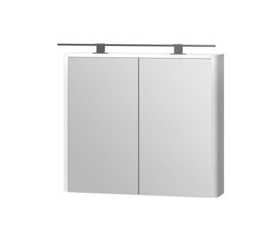 Зеркальный шкаф Juventa Livorno LvrMC-80 структурный белый