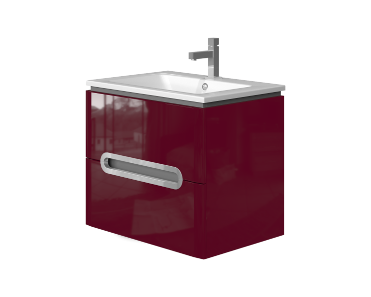 Тумба у ванну підвісна Juventa Prato Pr-65 бордова