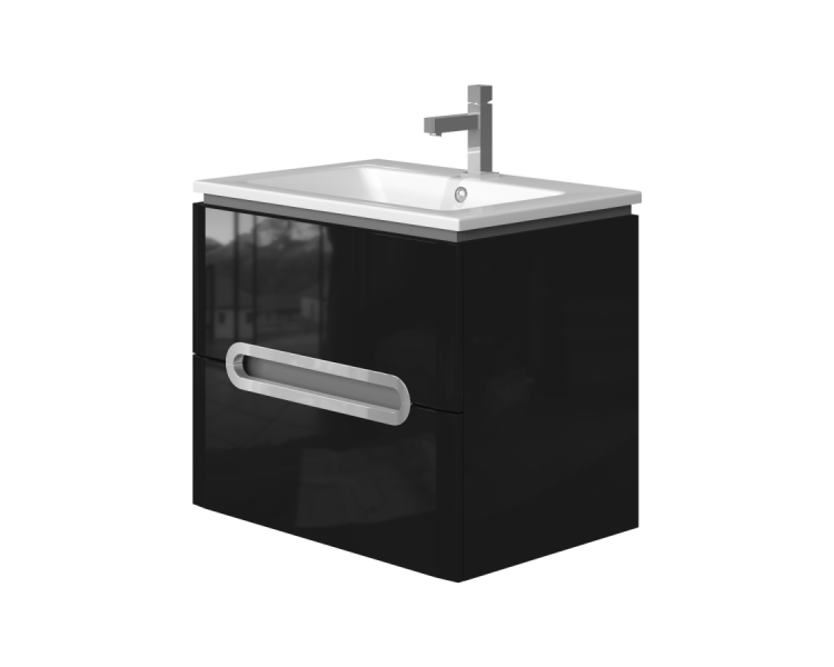 Тумба у ванну підвісна Juventa Prato Pr-65 чорна
