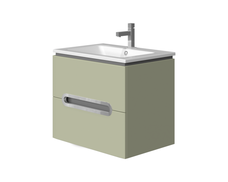 Тумба в ванную подвесная Juventa Prato Pr-65 оливковый