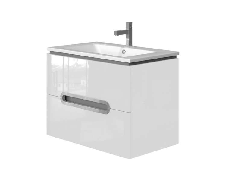 Тумба в ванную подвесная Juventa Prato Pr-75 белая