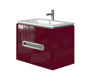 Тумба у ванну підвісна Juventa Prato Pr-75 бордова