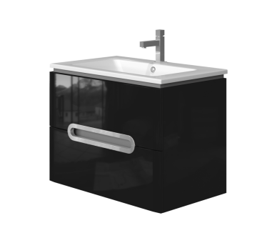 Тумба в ванную подвесная Juventa Prato Pr-75 черная