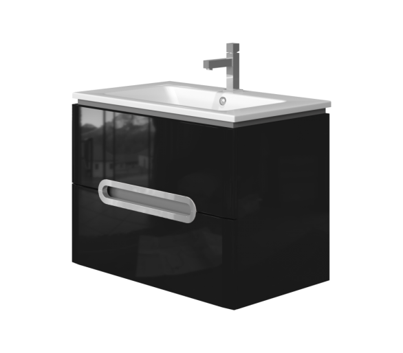 Тумба у ванну підвісна Juventa Prato Pr-75 чорна