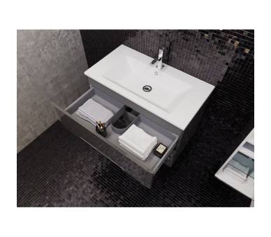 Тумба в ванную подвесная Juventa Prato Pr-75 трюфель