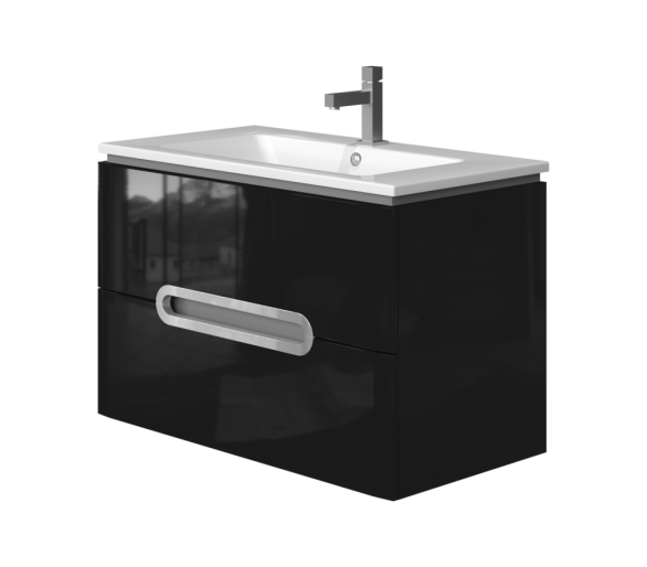 Тумба в ванную подвесная Juventa Prato Pr-85 черная